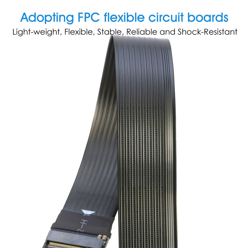 RIITOP M.2 NVMe Extension Cable, NVMe Extender for Both M