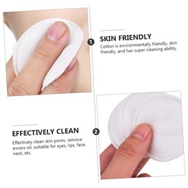 TOVINANNA Natural Pure Cotton Makeup Remover Pads Face Cleaning Pads Set of 1 Drawstring Bag