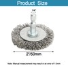 Hiqalty 10pcs 2" Stainless Steel Wire Wheel Brushes Kit for