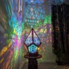 Bohemian LED Projection Light Bedside Night Lamp for Bedroom Hallway