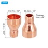 PATIKIL 1/2" to 1/4" ID Copper Reducer, 8pcs 99.9% Pure
