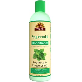 Okay | Soothing And Invigorating Peppermint Conditioner | Helps Refresh, Revitalize, And Add Softness To Hair | Sulfate, Silicone, Paraben Free For All Hair Types and Textures | Made in USA 12oz 355ml