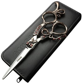 5.5 Inch High-End Hairdressing Scissors Set Hair Stylists Professional Barber Scissors Cut Thin Cut Broken Hair Cut Scissors