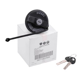 Fiat Original Fuel Cap Lockable 2 Keys Diesel 71802900 Black Metal for Van, Ducato 244 250