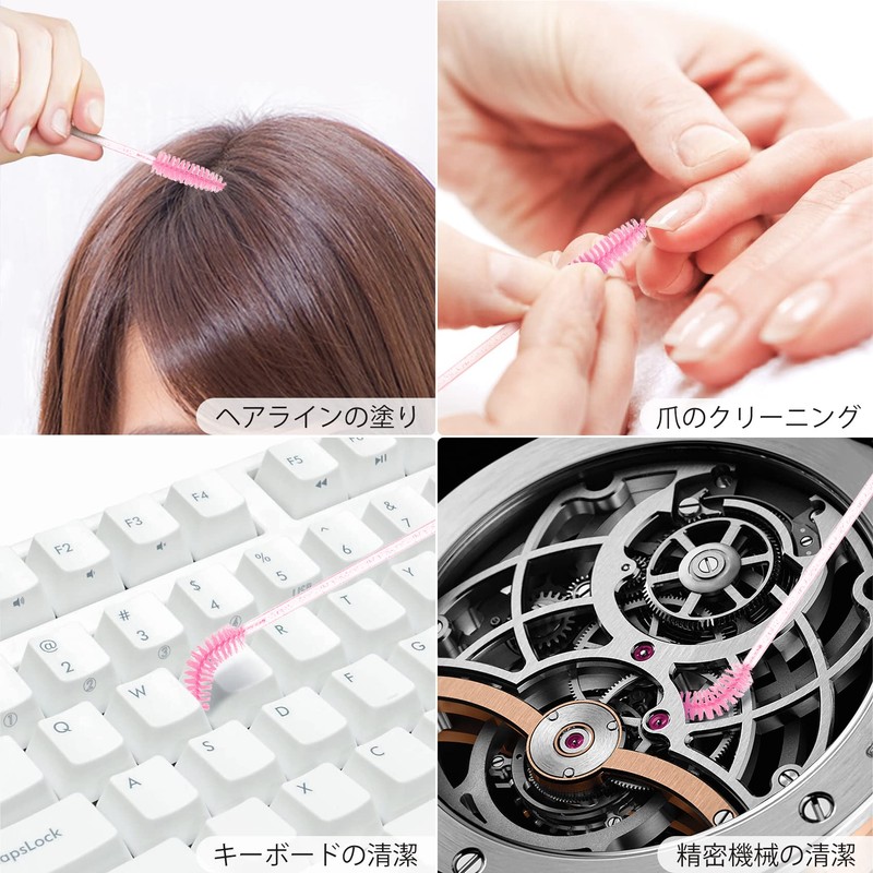 Disposable Eyelash Brushes 100pcs Annhua Eyebrow Brushes Disposable Makeup Brushes