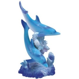StealStreet SS-G-90065 Marine Life Two Dolphin Design Figurine Statue Decoration Collection