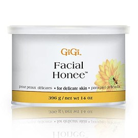 GiGi Cera Facial Honee - Cera de depilación suave para rostro y piel delicada, 14 onzas