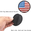 Round American Flag Patch, Hook and Loop USA Flag Embroidered
