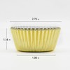 200 Pcs Gold Foil Cupcake Liners Standard Baking Cups Muffin