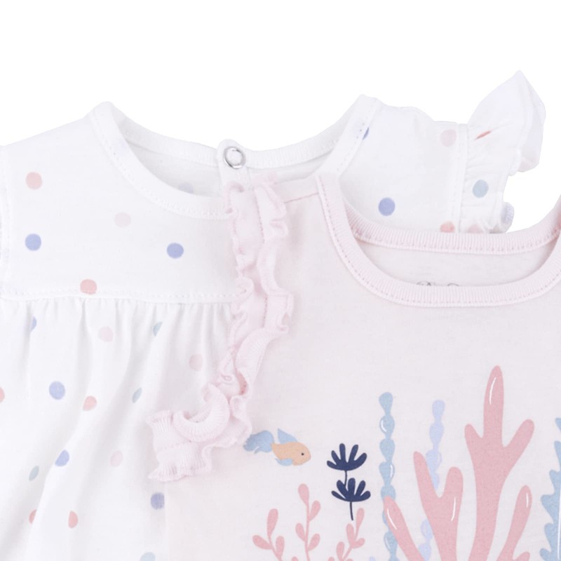 BABYCREYSI Conjunto, 3 Piezas Bebé Niñas, Hueso, 6-12 MESES