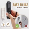 TAILI Adhesive Double Hooks for Hanging, 4 Coat Hooks &