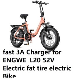 coming data fast 3A battery Charger power supply  For 52v ENGWE L20 fat tire electic bike