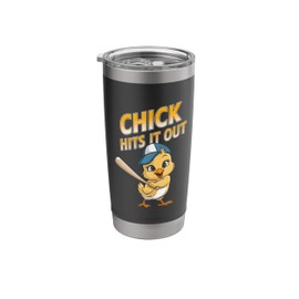 Adorable Baseball Baby Chicks Dynamic Active Art Stainless Steel Insulated Tumbler