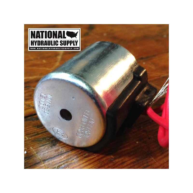 Deltrol, 10116-30, 12VDC Solenoid Coil, Single Lead Wire, Red, NEW