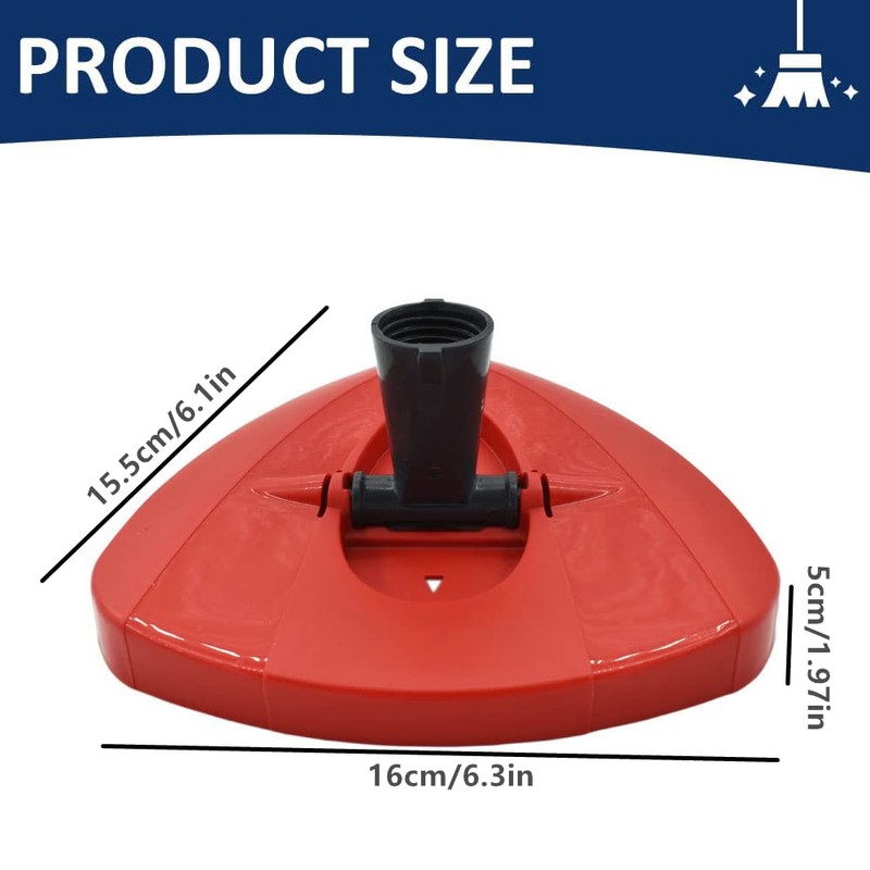 Norhogo Red Spin Mop Replacement Base Head for Viledas Mop,