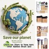 BS-MALL Makeup Brush Set 11Pcs Bamboo Synthetic Kabuki Brush Set