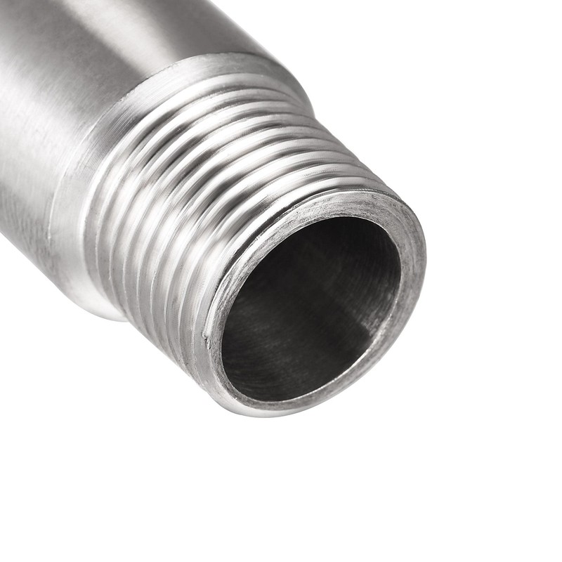 sourcing map Shower Head Extension Arm Stainless Steel 1/2PT Male