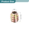uxcell 40Pcs Hex Threaded Inserts, M6-1x13 Zinc Alloy Hex-Flush Thread