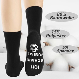 BISOUSOX 1 Pair Football Gifts Funny Socks for Men 39-46 Cotton Fun Socks Please Do Not Disturb Socks Breathable Socks Funny Men's Socks Gift for Football Lovers, 1pair-DE-FOOTBALL