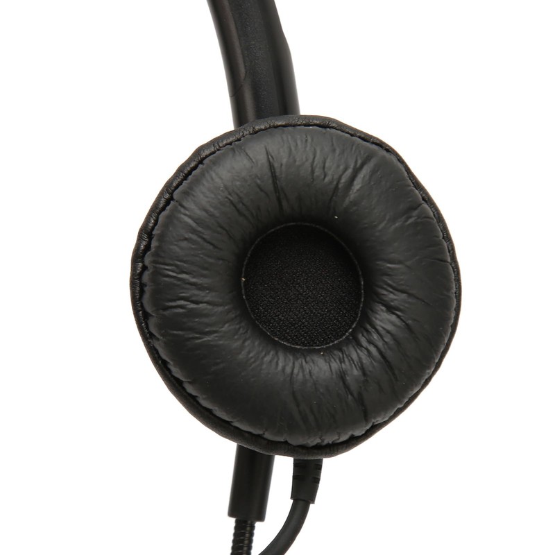 Telephone Headset Single Ear, Professional Noise Canceling Adjustable Wired Phone