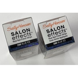 Sally Hansen Salon Effects Real Nail Polish Strips (280) Blue Ice - Pack of 2