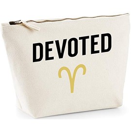 Hippowarehouse Devoted Pisces printed make up cosmetic wash bag 18x19x9cm