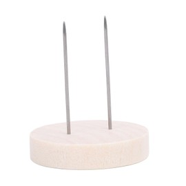 Wooden Crochet Doll 24 Pcs Crochet Doll Stand 12 Single Needle 12 Double Needle Wooden Knitted Doll Display Holder