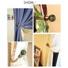 AJINGE Curtain Holdbacks,Fashion Round Openwork Design Curtain Drapery Holdbacks Tie