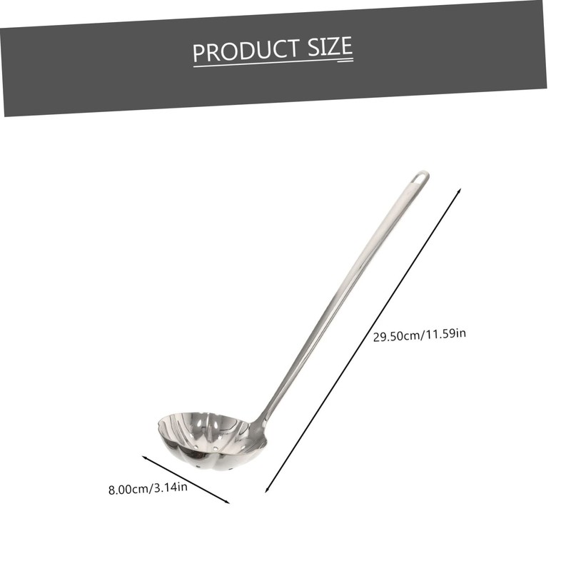 SHOWERORO 304 Stainless Steel Slotted Spoon Multi-Use Cooking Spoon Hanging
