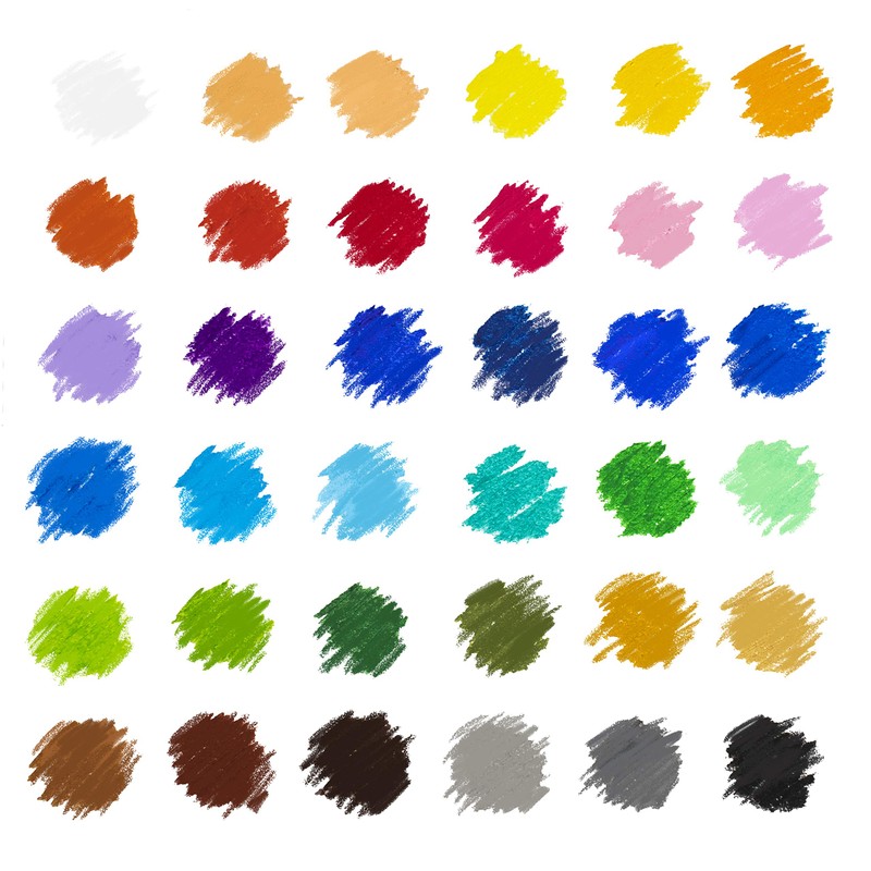 Mont Marte Oil Pastels Set - 36 Pieces - Soft