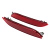 2 Pcs Rear Bumper Reflector Left Right TO1185110 Red Tail