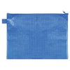 VELOFLEX 2704050 Zip Pocket DIN A4 Blue Fabric Reinforced EVA