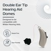 Widex Compatible Double Ear Tip Hearing Aid Domes Pack of