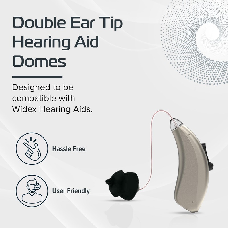 Widex Compatible Double Ear Tip Hearing Aid Domes Pack of