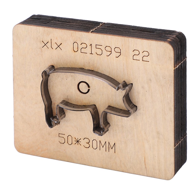 Leather Cutting Die Pig Shape Mould Punch Cutter Craft Tool