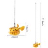 Dotlite Fish Ceiling Fan Pull Chain,12in Cute Yellow Fish Fan