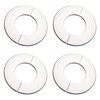 sourcing map Wall Split Flange, Stainless Steel Round Escutcheon Plate