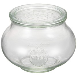 WECK WE-748 Glass Storage Container, Deco Shape, 3.3 gal (1.0 L)