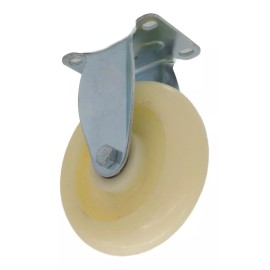 AJC Kit 4 Rodaja Rueda Fija 5 Pulgada Polipropileno Blanco 150kg