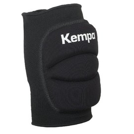 Kempa KNIE INDOOR SUPPORT GEPOLSTERT, Knie-Schoner für Handball, Volleyball etc., Knie-Schützer für Herren, Damen, Kinder, Protektoren, 1 Paar, schwarz