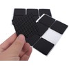 Tefola 12 Fundas Protectoras Negras Antideslizantes y Autoadhesivas para Muebles,