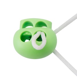 Cord Lock Plastic Cord Stops End Toggle Spring Stopper Fastener Slider Toggles End (20 PCS, Green)