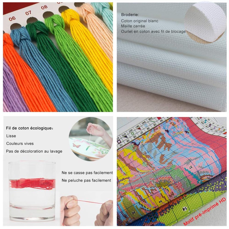 Leczany DIY Cross Stitch Kit: Complete Range of Pre-Printed Starter