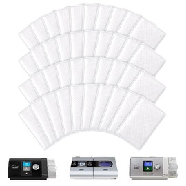 ZOPJUMA Pack of 40 Disposable CPAP Filter Disposable Air Filter, One-Year Supply Package for All Air 10, Airsense 10, Aircurve 10, Airstart and S9 Series CPAP Standard Machines, multicoloured