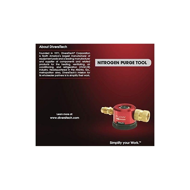 DiversiTech DP-1 Nitrogen Purge Tool, Essential HVAC Equipment for Air