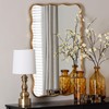 Baxton Studio Cassara Gold Scalloped Rectangular Wall Mirror - Stylish