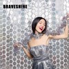 BRAVESHINE Disco Tinsel Curtains Silver, 1 x 2 m Glitter
