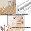 HQahnekme Kitchen Cabinet Organiser, Shelf Insert with Non-Slip Mat, Kitchen