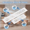 uxcell 2Pcs Aluminum Alloy Air Vents, 400 x 50mm /