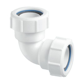 McAlpine MT4 90 Degree Multifit Bend, White